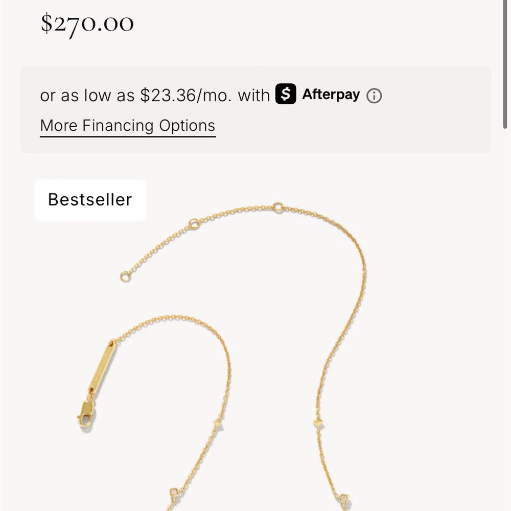 Kendra Scott Delicate Gold Necklace - Picture 4 of 6